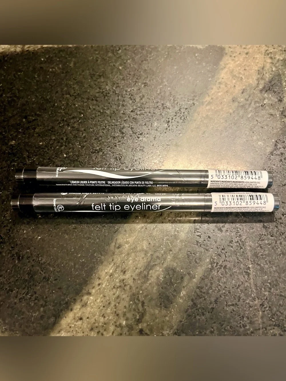 Femme Couture eye drama felt tip eyeliner duo- Intense Black